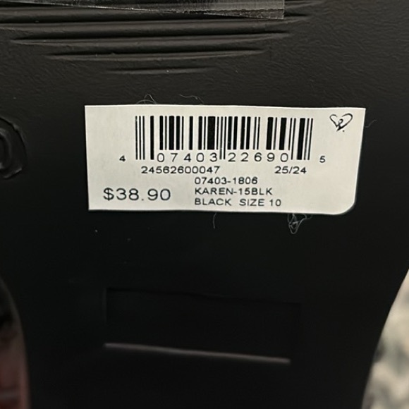 Studded Black Ankle Boots - Picture 8 of 8